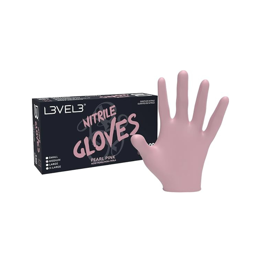 L3vel 3 Guantes De Nitrilo - Rosado, Small
