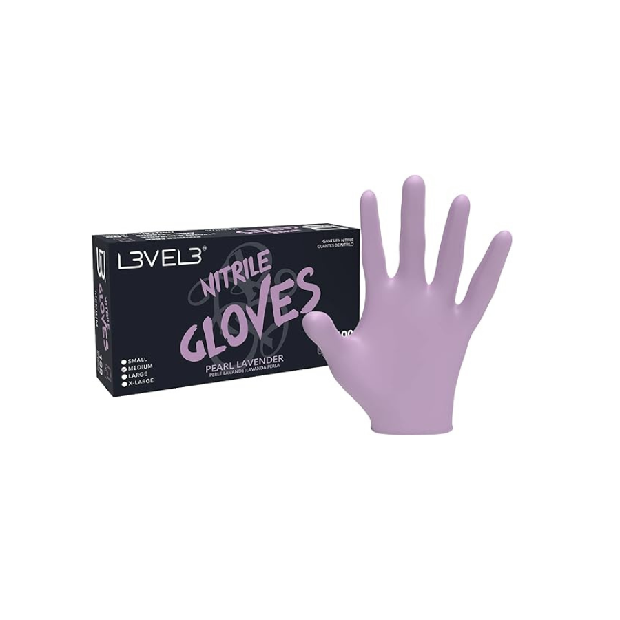 L3vel 3 Guantes De Nitrilo - Morado, Medium