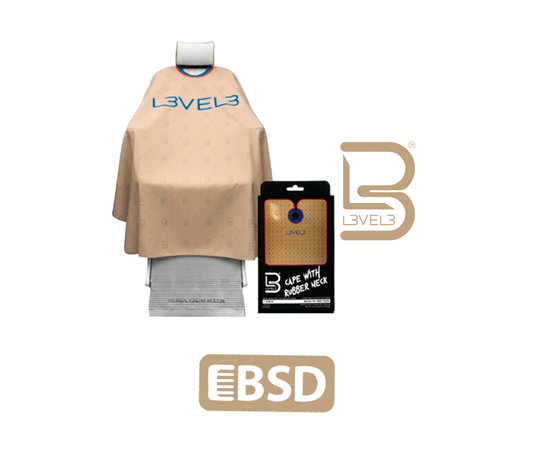 Capa L3VEL3 Beige con Borde Rojo