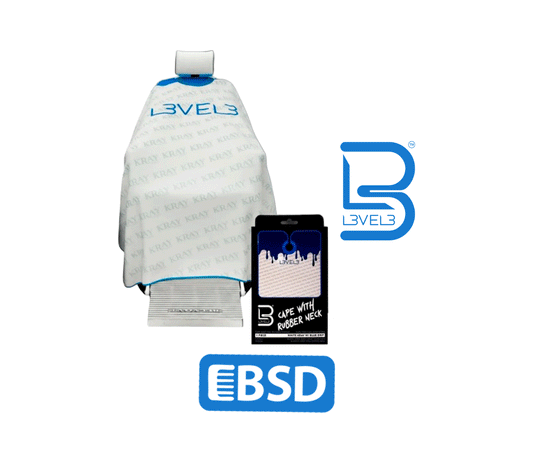 Capa L3VEL3 Blanco con Borde Azul