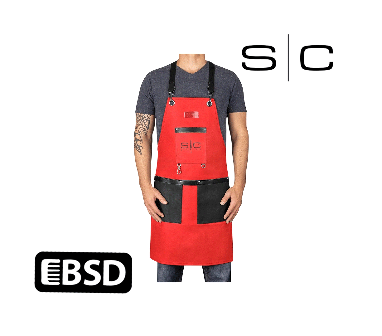 Stylecraft Delantal Rojo