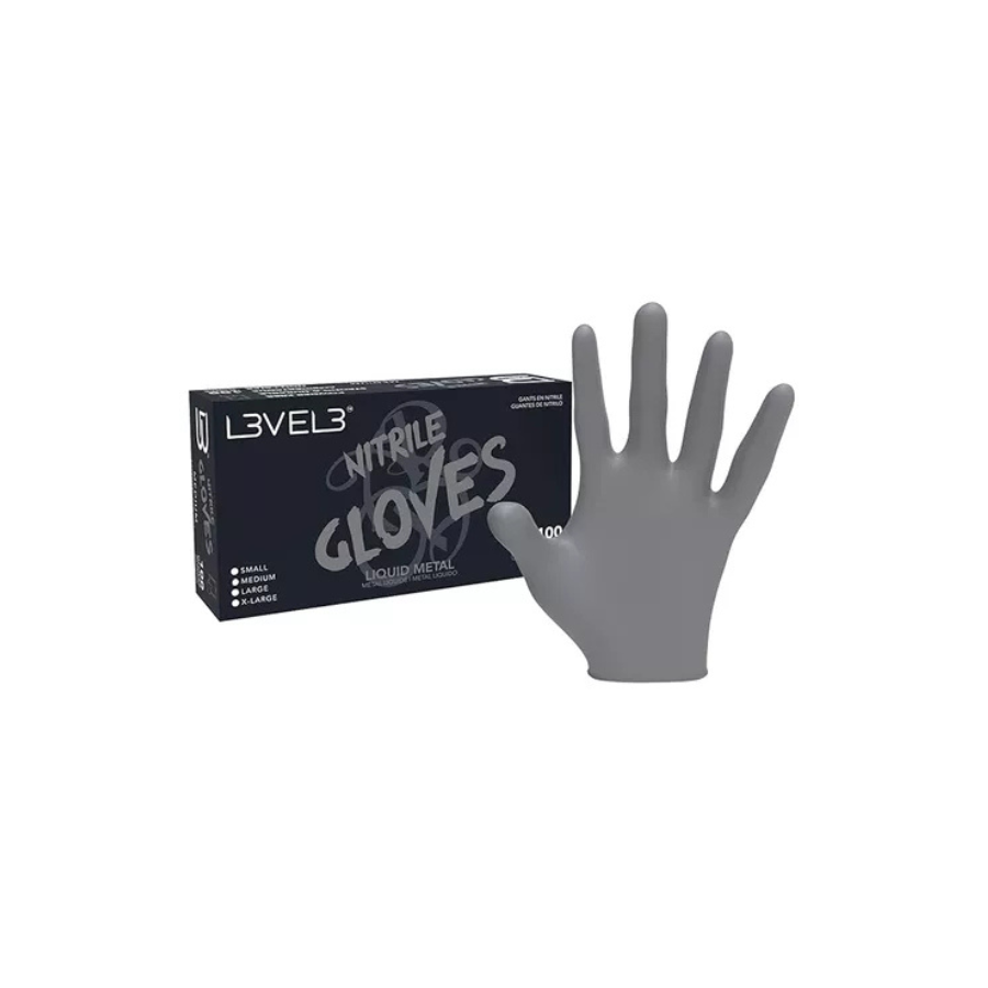 L3vel 3 Guantes De Nitrilo - Gris, Large