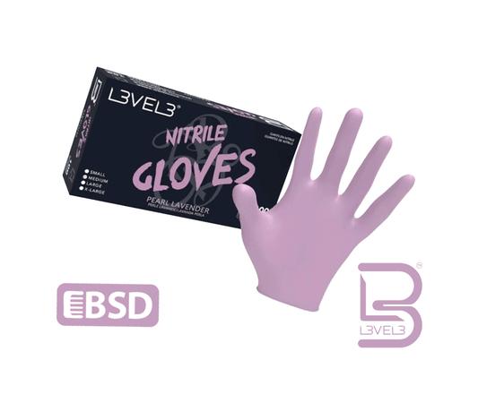 L3vel 3 Guantes De Nitrilo - Morado, Extra-Large