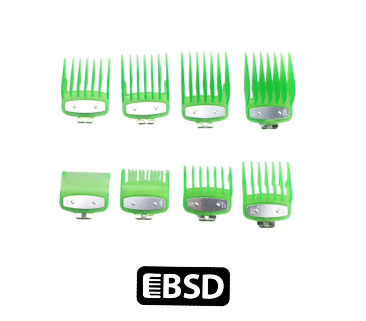 EBSD Juego De Peines Transparentes - Verde 290