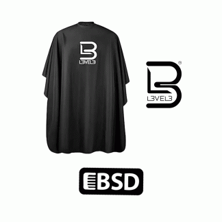 L3VEL3 Barber Cape Black