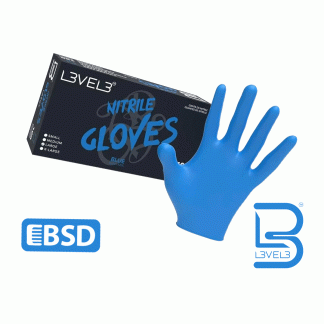 L3VEL3 Nitrile Gloves Blue