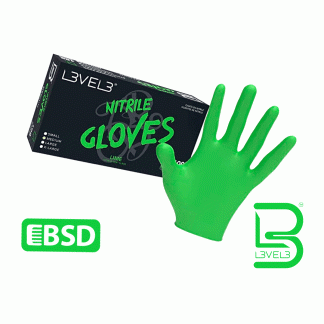 L3VEL3 Nitrile Gloves Lime
