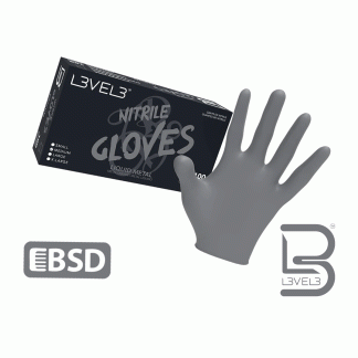 L3VEL3 Nitrile Gloves Liquid Metal