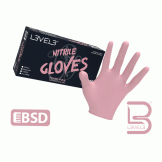 L3VEL3 Nitrile Gloves Pearl Pink