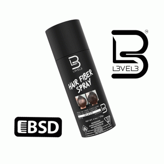 L3VEL3 Hair Fiber Spray Black