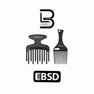 L3VEL3 Hair Pick Comb Set