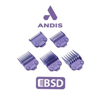 ANDIS Juego de Peines Máquina Morado