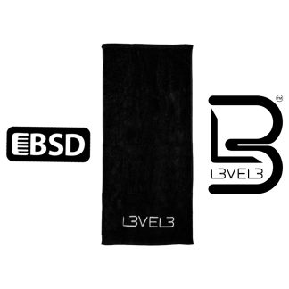 L3VEL3 Toalla Profesional Negra